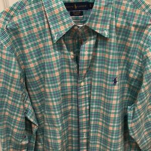 Ralph Lauren Men's Striped and Plaid Casual Button Down Shirts